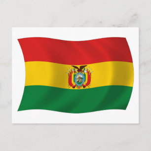 Bolivia Flag Postcard