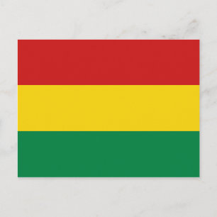 Bolivia Flag Postcard