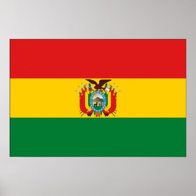 Bolivia Flag Poster (Front)
