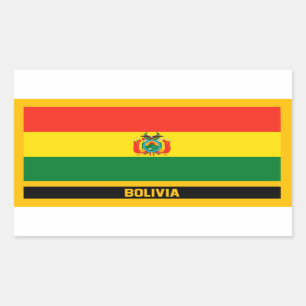 Bolivia Flag Rectangular Sticker