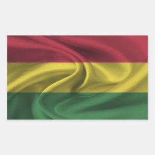 Bolivia Flag Rectangular Sticker