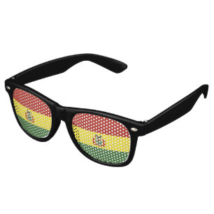 Bolivia flag retro sunglasses