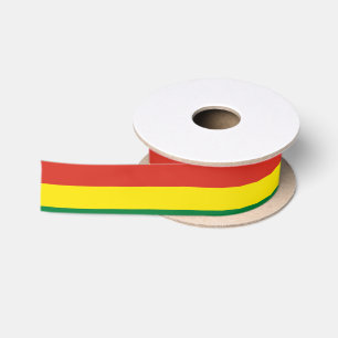 Bolivia Flag Satin Ribbon
