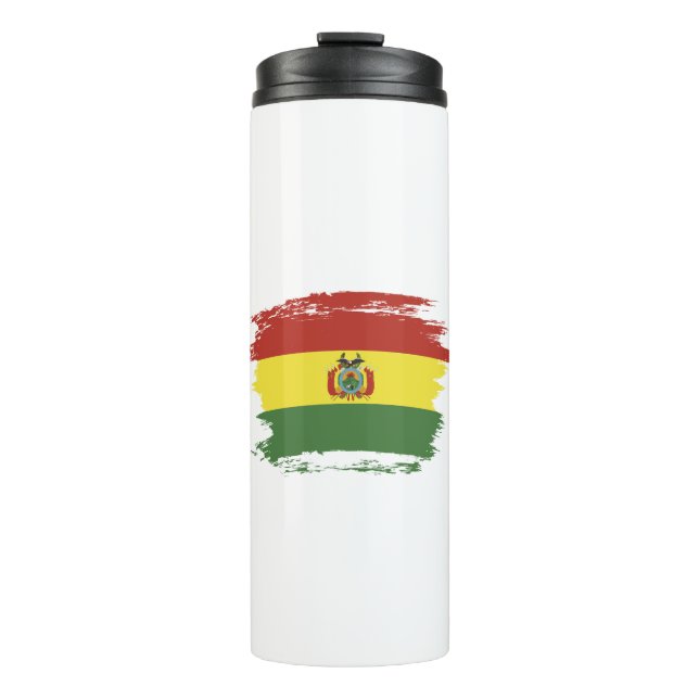Bolivia flag thermal tumbler (Front)