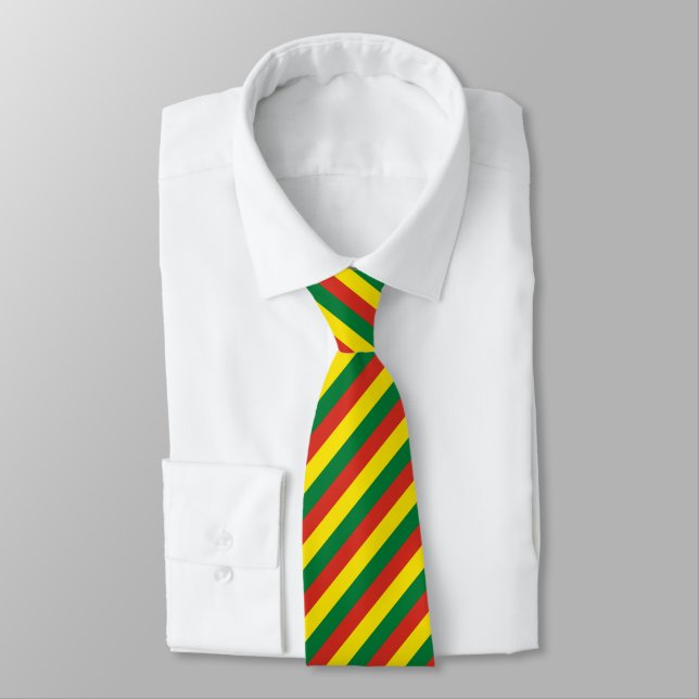 Bolivia Flag Tie (Tied)