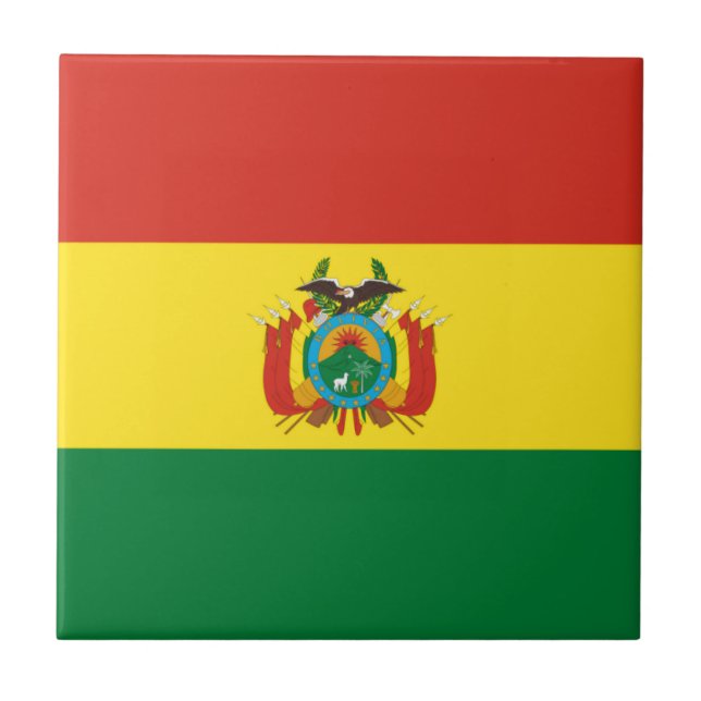 Bolivia Flag Tile (Front)