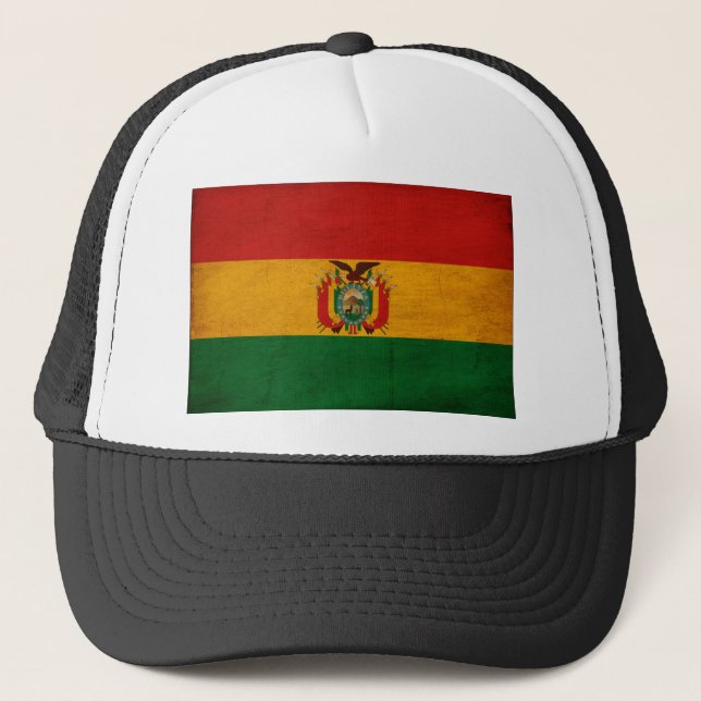 Bolivia Flag Trucker Hat (Front)