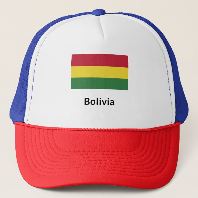 Bolivia Flag Trucker Hat (Front)