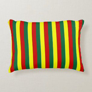 bolivia guinea flag Grenada mali Senegal stripes r Decorative Cushion