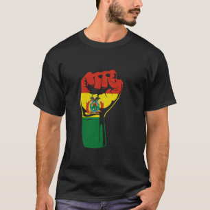 Bolivia Handfist America USA Bolivian Roots Bolivi T-Shirt