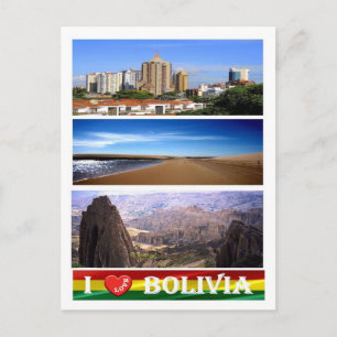 Bolivia - I love - Postcard