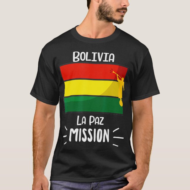 Bolivia La Paz Mormon LDS Mission Missionary T-Shirt (Front)