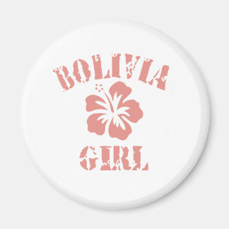 Bolivia Pink Girl Magnet
