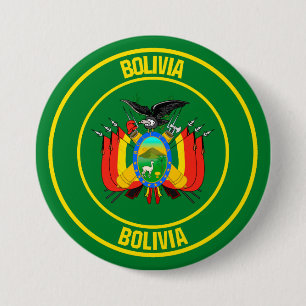 Bolivia Round Emblem 7.5 Cm Round Badge