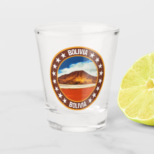 Bolivia shot glass
