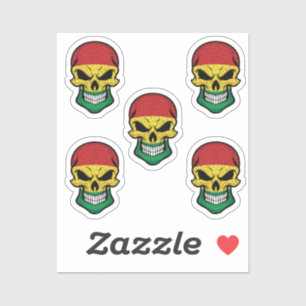 Bolivia Smiling Skull Flag