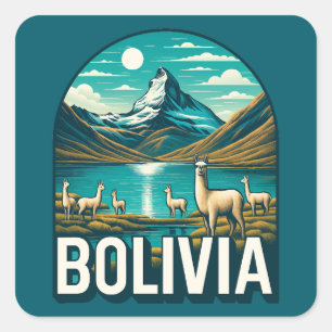 Bolivia South America Square Sticker