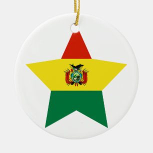 Bolivia Star Ceramic Tree Decoration