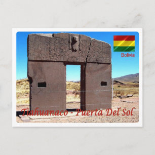Bolivia - Tiahuanaco  - Puerta del Sol - Postcard