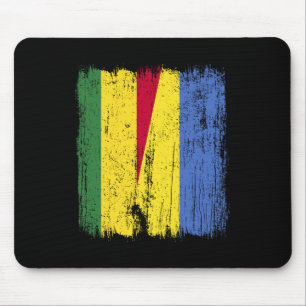 Bolivia Ukraine Half Flag Bolivian Ukrainian Herit Mouse Pad