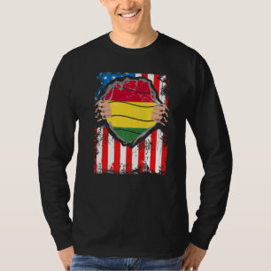 Bolivian American Grown Patriot Bolivia Flag from T-Shirt
