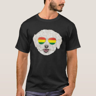 Bolivian Flag Bichons Frise Dog Bolivia Pocket T-Shirt