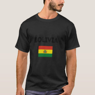 Bolivian Flag Bolivian Pride Bolivian Roots Bolivi T-Shirt