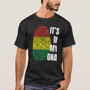 Bolivian Flag Dna Fingerprint Bolivia T-Shirt