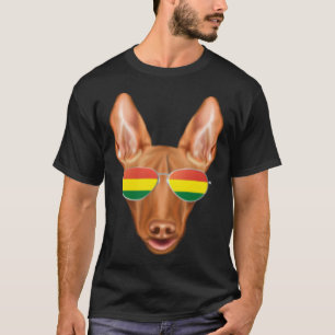 Bolivian Flag Pharaoh Hound Dog Bolivia Pocket T-Shirt