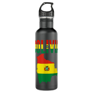 Bolivian Gift - Bolivia Country Map Flag 710 Ml Water Bottle