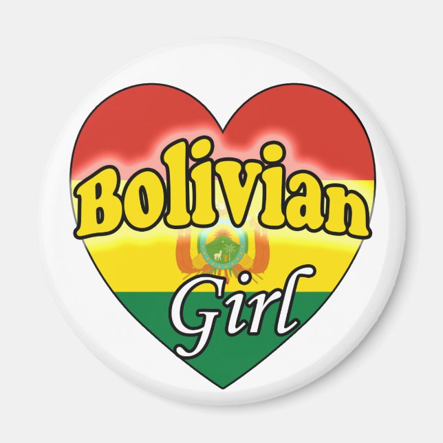 Bolivian Girl Magnet (Front)
