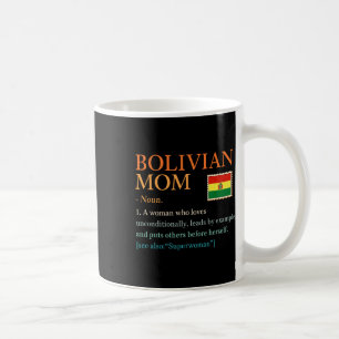 Bolivian Mum Definition Bolivia Pride Flag Funny M Coffee Mug