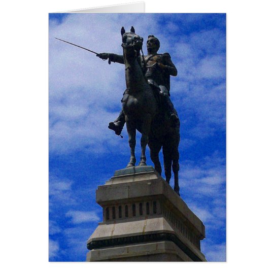 bolivian statue card