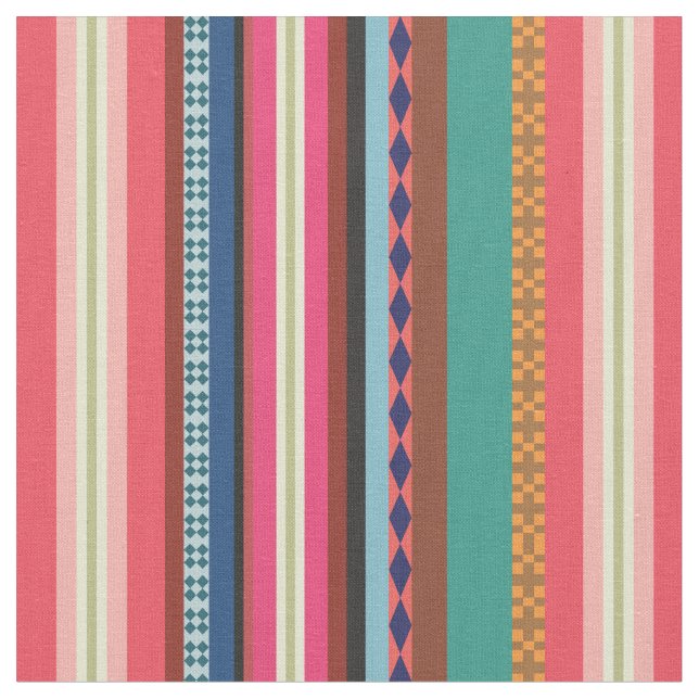 Bolivian stripes fabric (Close Up)