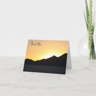 bolivian sunset thanks thank you card