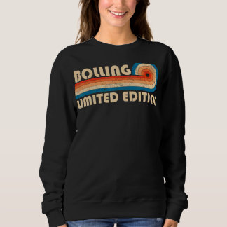 BOLLING Surname Retro Vintage 80s 90s Birthday Reu Sweatshirt