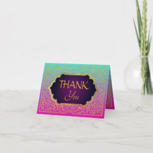 Bollywood Arabian Nights Thank You Note Card