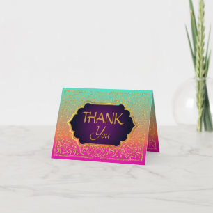 Bollywood Arabian Nights Thank You Note Card