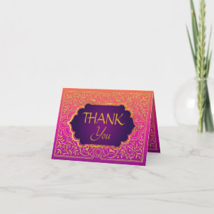 Bollywood Arabian Nights Thank You Note Card