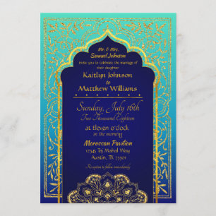 Bollywood Arabian Nights Wedding Invitation