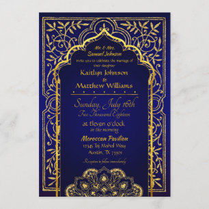 Bollywood Arabian Nights Wedding Invitation