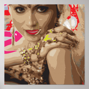 Bollywood art vector Based Poster