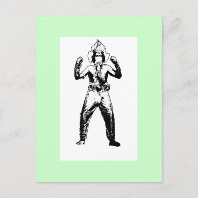 Bollywood Ganeesh Postcard (Front)