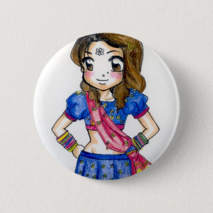 Bollywood Leila 6 Cm Round Badge