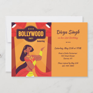 Bollywood Party Invitation