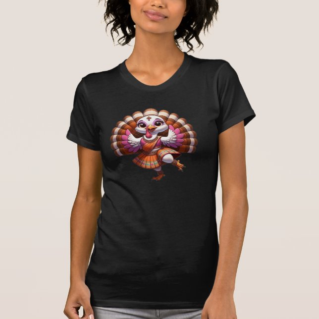 bollywood thanksgiving turkey design T-Shirt (Front)