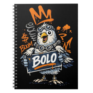 Bolo Graffiti Bird Spiral Notebook