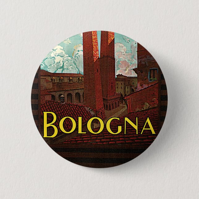 Bologna 6 Cm Round Badge (Front)