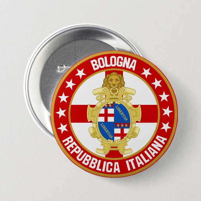 Bologna                                            7.5 cm round badge (Front & Back)