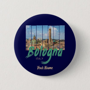 Bologna Emilia-Romagna Italy vintage souvenir 6 Cm Round Badge
